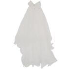 Women Wedding  Dress White Bowk Layers Tulle Ribbon  Bridal Veils V2Y56726