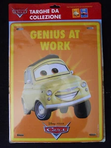 Targa in metallo License Plate Metal CARS Luigi Fiat 500 Pixar Disney 35x25 cm - Imagen 1 de 1