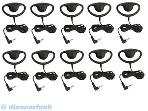 10x OHRHÖRER 2,5mm Mono Klinkenstecker Fahrschulfunk Skischule Security Funk 10x - Bild 1 von 1