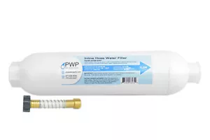 Inline Water Filter with Hose Protector for 3/4" Garden Hose, RV, Camper - Picture 1 of 6
