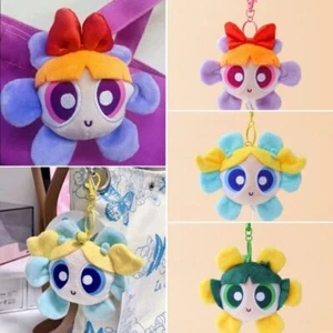The Powerpuff Girls Plush Doll Hanging Pendant Ornament Key Chain Backpack Decor - Picture 1 of 12