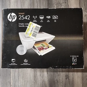 HP Deskjet 2542 All-In-One Inkjet Printer NEW SEALED Genuine Original Scanner - Picture 1 of 2