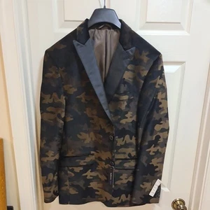 Men's VanHeusen Studio Camo Tuxedo Jacket 40r - Picture 1 of 4