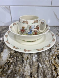 Royal Doulton 3-tlg. Bunnykins Kinder Set Teller Tasse Schale Fine Bone China England - Bild 1 von 24