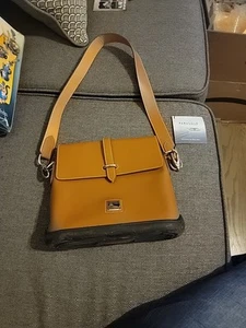 Dooney & Bourke Parasole Flap Crossbody Leather Bag Vintage USA - Picture 1 of 15