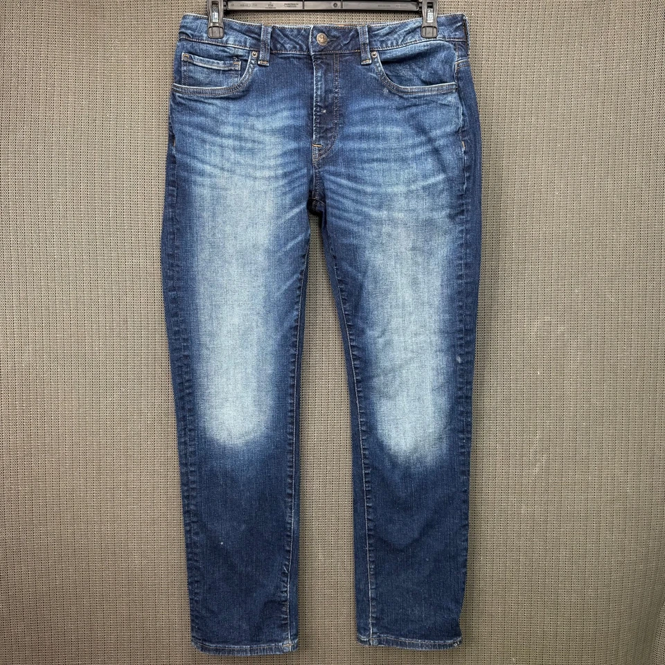 Pantalones de mezclilla Buffalo David Bitton para hombre W32 L30 azul ajustados/ceniza estilo desgastado Foto 1 de 4