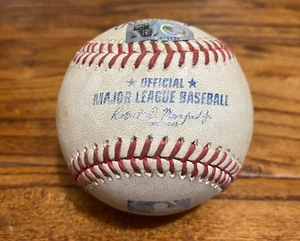 Rowdy Tellez Mariners gebrauchtes SINGLE Baseball 25.05.2025 Hit vs Astros + Ort K - Bild 1 von 5