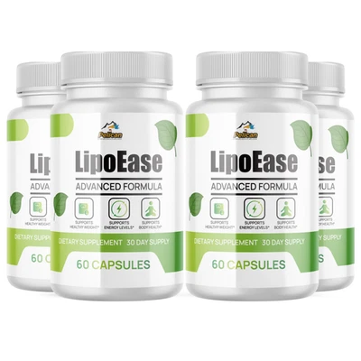 LipoEase - Apoyo al metabolismo, suplemento de control de peso - 4 botellas Foto 1 de 4