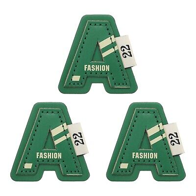 Letter Patch Iron On Alphabet A Patches Embroidered 2 X 2 Inch Green 3pcs • 9.06€