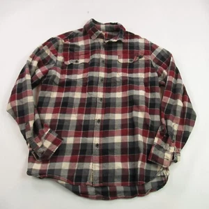 Jachs Shirt Mens Large Tall Button Up Pockets Long Sleeve Outdoors Heavy - Picture 1 of 11