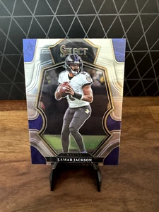 Select Lamar Jackson Premier Level Silver Prizm #107 Ravens 2022 - Imagen 1 de 2