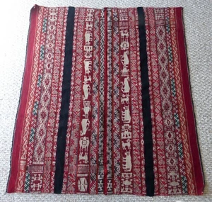 Textil andino de montaña tejido a mano - Awayu Mastana peruano - Nat. Artículo orgánico - Imagen 1 de 11