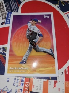 JACOB DEGROM #17 - Topps 2020 Summer Blockbuster Mets - Picture 1 of 2