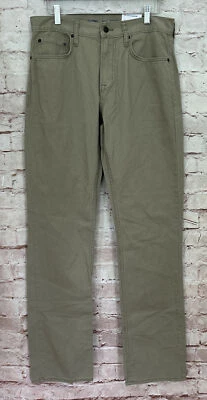 Old Navy Mens Straight Jean 100% Cotton 5 Pocket Surplus Khaki Tan Twill 32 x 34 - Image 1 of 4
