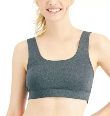 Jenni Intimates Women's Wireless Square- Neck Bralette Solid Dark Grey Size XL - Image 1 of 4