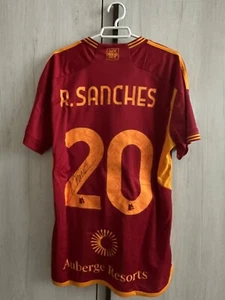 MAGLIA AS ROMA 2023-2024 ADIDAS, RENATO SANCHES, MATCH WORN - MATCH DAY. - Imagen 1 de 8