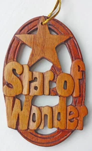 Wooden Hanging Nativity Decoration- Star of Wonder - CO-SW - Picture 1 of 1
