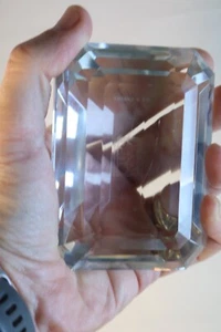 Tiffany & Company Commemorative USA Today Newspaper Leaded Crystal Paperweight - Picture 1 of 9
