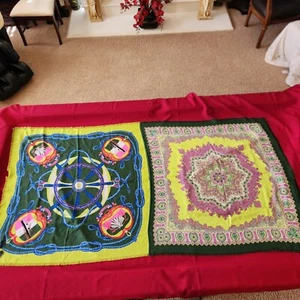 FRANCO FERRARI Reversible Nautica Silk Stole/Scarf, New - Picture 1 of 8