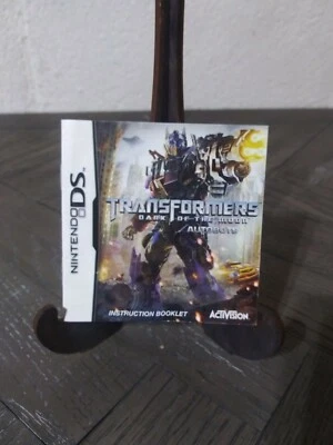 Folheto de instruções Transformers Dark of the Moon - Autobots (Nintendo DS, 2011) - Imagem 1 de 2