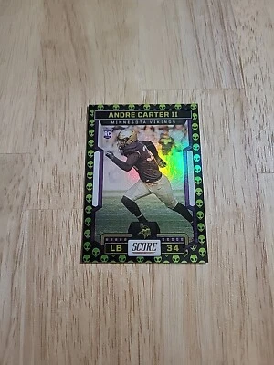 2023 Score ANDRE CARTER II Extraterrestrial Alien #375 Rookie CASE HIT RARE SSP - Image 1 of 4