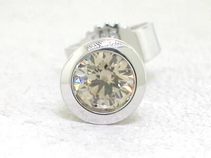 Orecchino a perno singolo brillante oro bianco 585 14 carati 1 orecchino brillante 0,25 carati vs oro - Foto 1 di 4