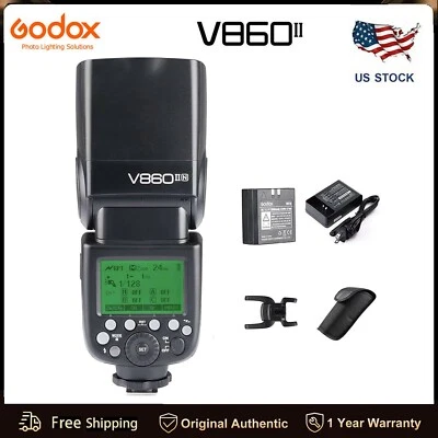 Godox V860II-N 2.4G TTL Li-ion Battery Wireless Camera Flash Speedlite for Nikon - Image 1 of 4