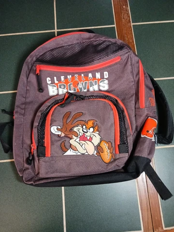 Cleveland Browns Backpack Looney Tunes Taz NFL Licensed Product Proworks Vintage Cover
