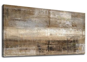 Vintage Abstract Wall Art Retro Large Canvas Picture Abstract Painting Artwor... - Picture 1 of 6