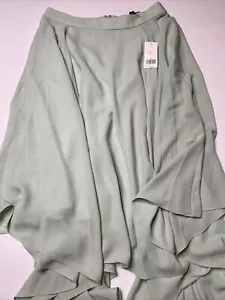 Banana Republic Handkerchief Circle Skirt Size 2 Surf Spray Green Flowy Boho - Picture 1 of 4