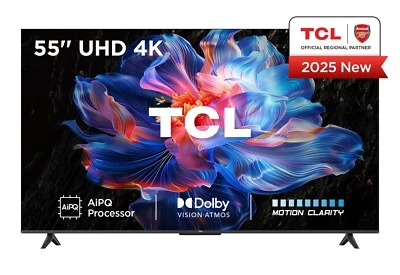 TCL 55" Inch V6C 4K LED Smart TV Ultra HD HDR 55V6C - Free 2 Yr Warranty - Image 1 of 4