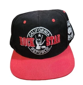 California Republic Rock Star Snapback Cap Baseball Adult - Picture 1 of 5