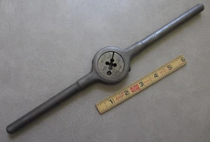 VINTAGE O.K. Tools No. 753 ROUND DIE TAP WRENCH HANDLE 1/4 NF DIE - USA Made - Picture 1 of 7