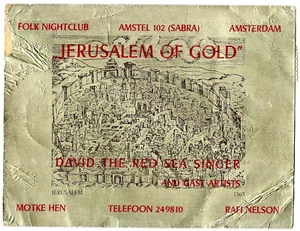 Israel Yitzhaki ישראל יצחקי Rafi Nelson Folk Nightclub AMSTERDAM 1968 - Imagen 1 de 2