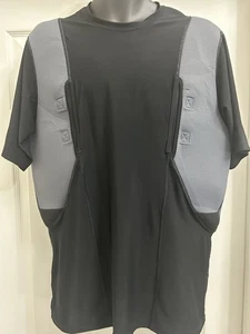 5.11 Tactical Shirt Mens Black Holster Shirt Compression Concealed Carry 3XLarge - Picture 1 of 6