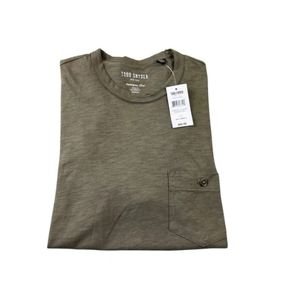 Camiseta Todd Snyder Oliva Bolsillo Algodón Talla XS NUEVA CON ETIQUETAS 68$ Foto 1 de 4