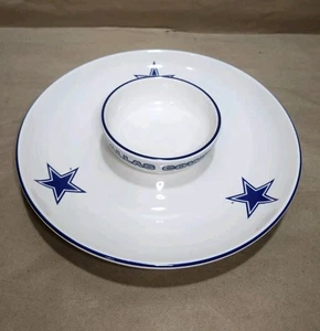 Pfaltzgraff Dallas Cowboys Keramik Chip & Dip Snack Schüsseln Set 11,5" sehr schön! - Bild 1 von 7