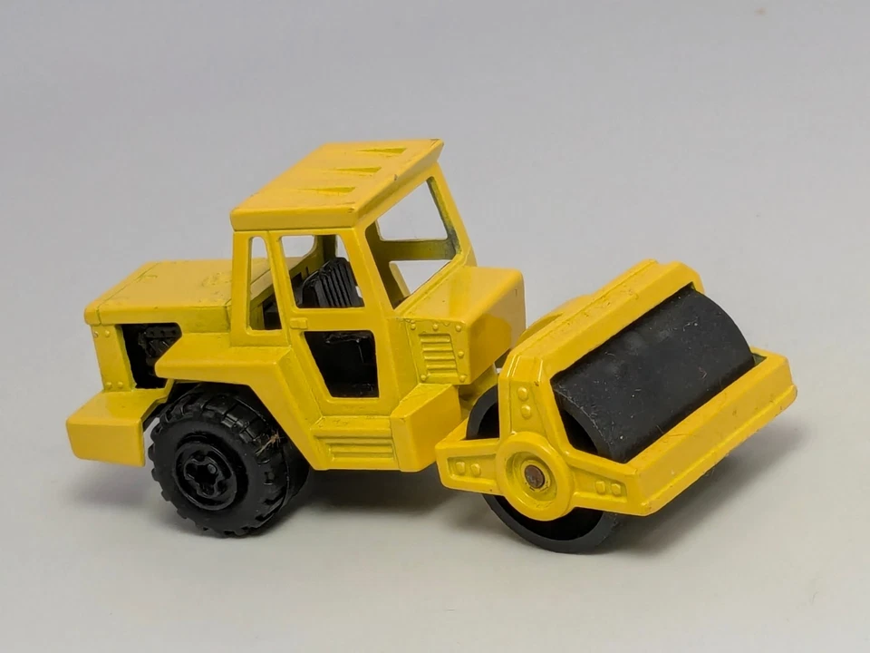 Vintage Majorette Yellow Road Roller Truck Toy #226 France Diecast - Image 1 of 4
