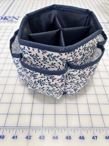 SINGER Sewing Storage Organizer Desktop Spinner, Navy Floral Print - Picture 1 of 4