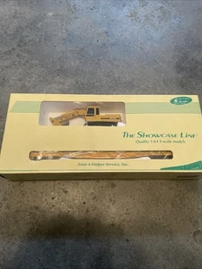 S Helper Service Showcase Line S Scale 1998 NASG Freight Car Flatcar W Excavator - Picture 1 of 7