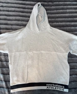 Women’s Cream New Balance Athletics Hoodie, Size L, Very Good Condition - Picture 1 of 7
