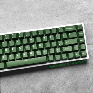 Green Keycaps set Doubleshot PBT 126 Cherry Profile for MX Mechanical Keyboards - Picture 1 of 10
