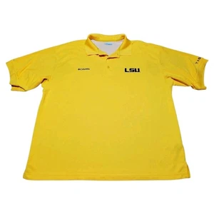 LSU Tigers Columbia Poloshirt Herren Extra Large Gold PFG belüftet XL - 50 Zoll Brustumfang - Bild 1 von 6