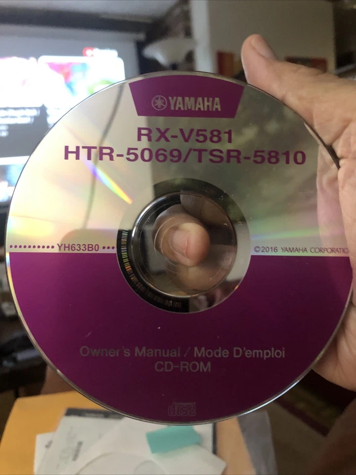 Yamaha RX-V581 HTR-5069/TSR-5810 Owners Manual/CD ROM - Image 1 of 1
