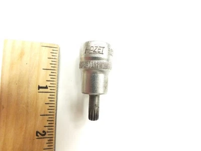 HAZET TOOLS 3/8"-DRIVE 6MM x 1/2" TRIPLE SQUARE SOCKET DRIVER 8808 GERMANY - Image 1 of 4