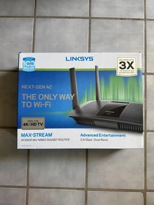 Router inalámbrico de CA Linksys Max-Stream AC 2600, 1733 Mbps 4 puertos Gigabit - EA8500 - Imagen 1 de 7