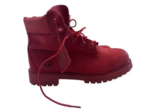 Neu! Timberland Premium 6" 50th Anniversary Pink Leather Boots - YOUTH Size 5 - Bild 1 von 17