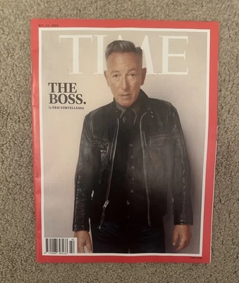 Time Magazine 13th October 2025 13/10/25 Bruce Springsteen The Boss - Image 1 of 2