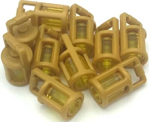 Lego 10 Nuevas Minifigura de Oro Perla Utensilio Piezas de Linterna - Imagen 1 de 1
