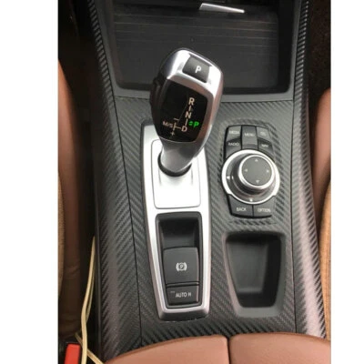 Kit completo de pegatinas interiores de fibra de carbono de 22 piezas cubierta para BMW X5 E70 X6 E71 08-14 Foto 1 de 4